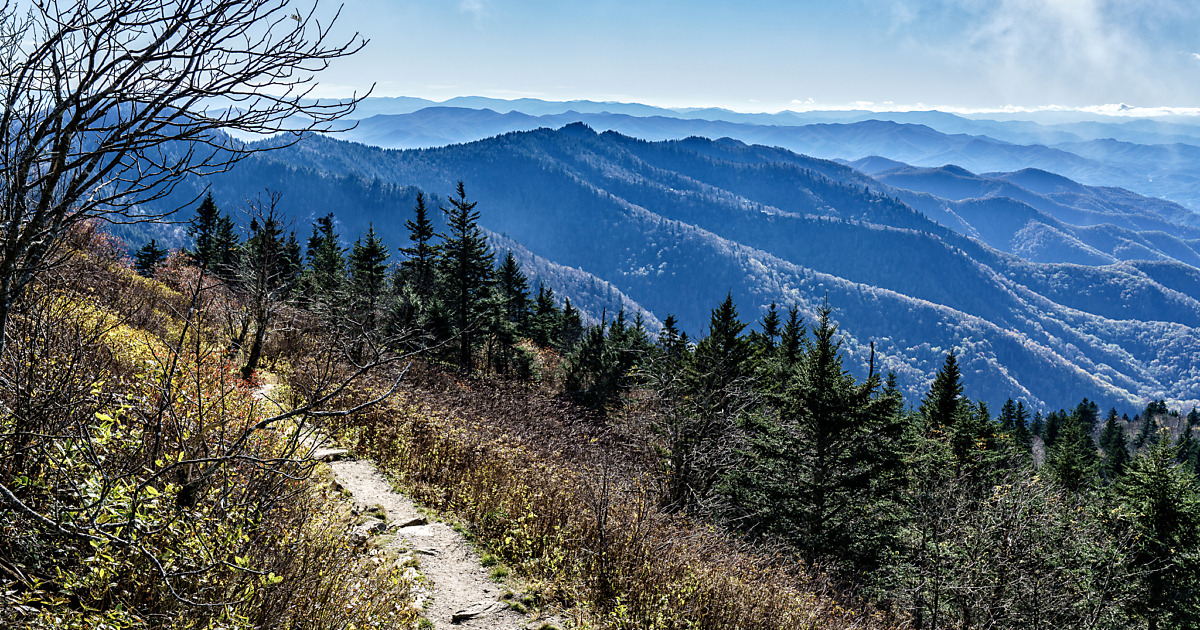 Layers of Mountains from Waterrock Knob Trail on Blue Ridge Parkway ...